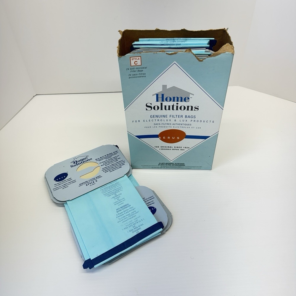LOT of 30 AERUS Home Solutions Electrolux Vacuum Cleaner Filter Bags Type C
